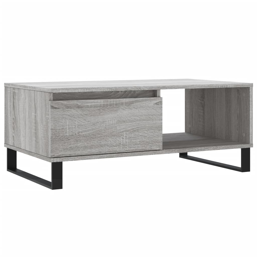 Couchtisch Grau Sonoma 90x50x36,5 cm Holzwerkstoff - Pazzar.ch