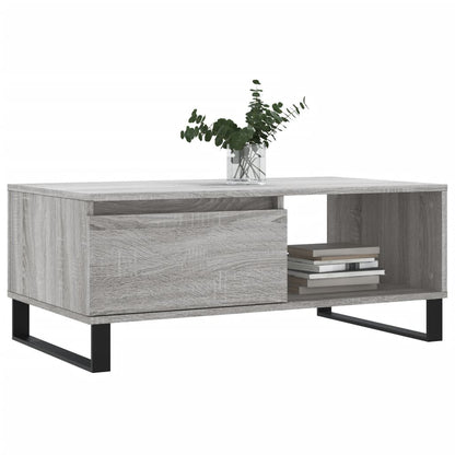 Couchtisch Grau Sonoma 90x50x36,5 cm Holzwerkstoff - Pazzar.ch