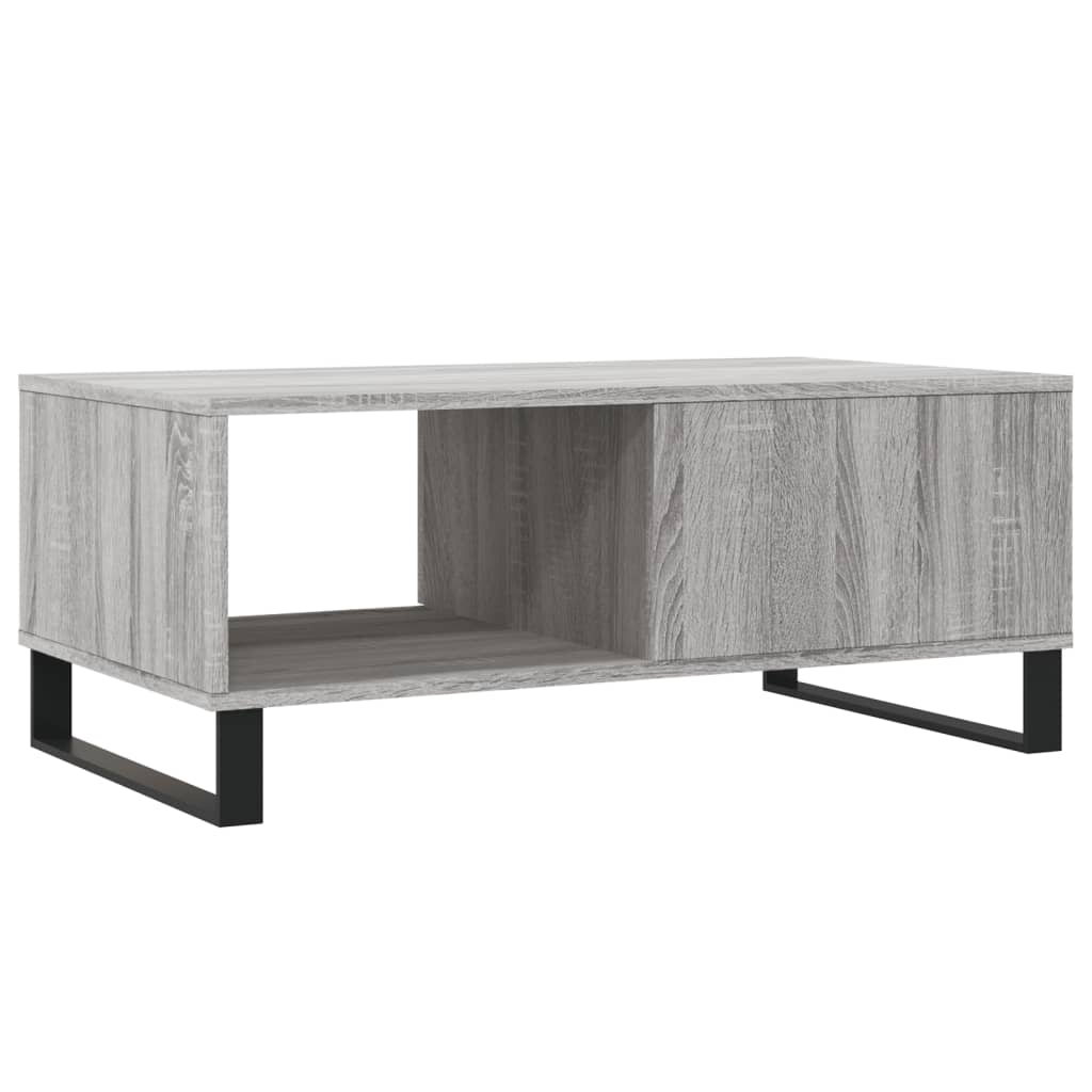 Couchtisch Grau Sonoma 90x50x36,5 cm Holzwerkstoff - Pazzar.ch