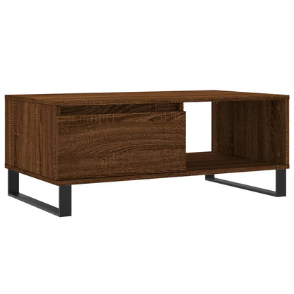 Couchtisch Braun Eichen-Optik 90x50x36,5 cm Holzwerkstoff - Pazzar.ch