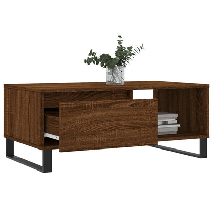 Couchtisch Braun Eichen-Optik 90x50x36,5 cm Holzwerkstoff - Pazzar.ch