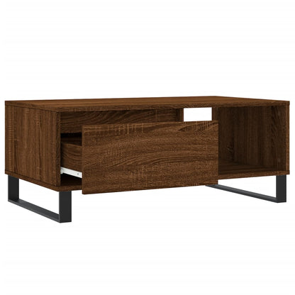 Couchtisch Braun Eichen-Optik 90x50x36,5 cm Holzwerkstoff - Pazzar.ch