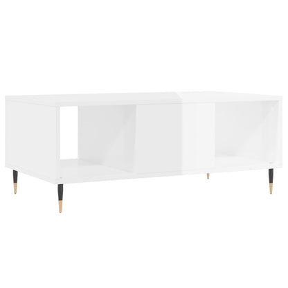 Couchtisch Hochglanz-Weiß 90x50x36,5 cm Holzwerkstoff - Pazzar.ch