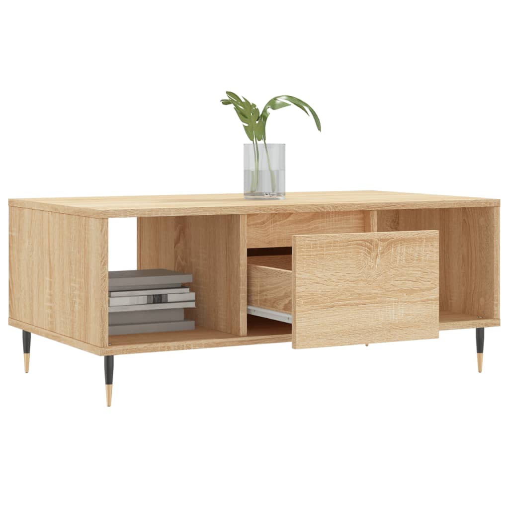 Couchtisch Sonoma-Eiche 90x50x36,5 cm Holzwerkstoff - Pazzar.ch