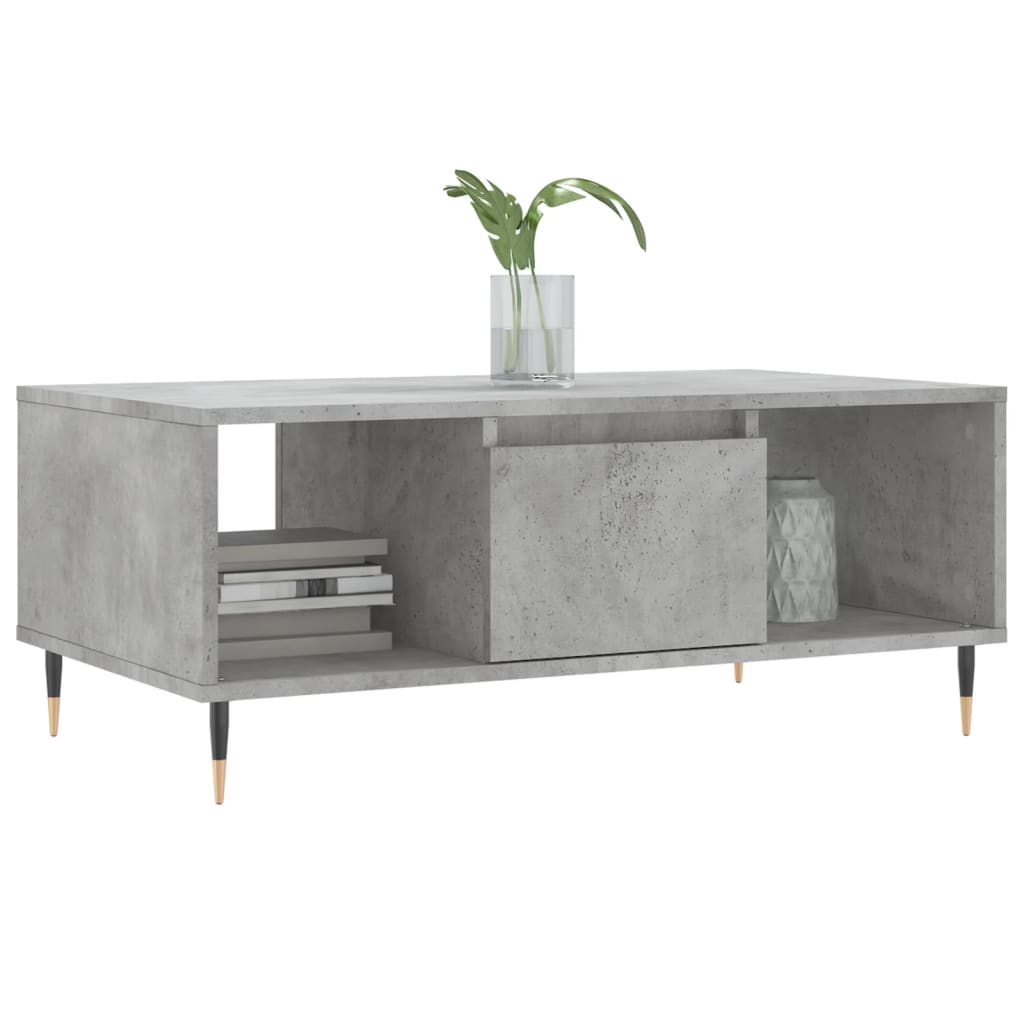Couchtisch Betongrau 90x50x36,5 cm Holzwerkstoff - Pazzar.ch