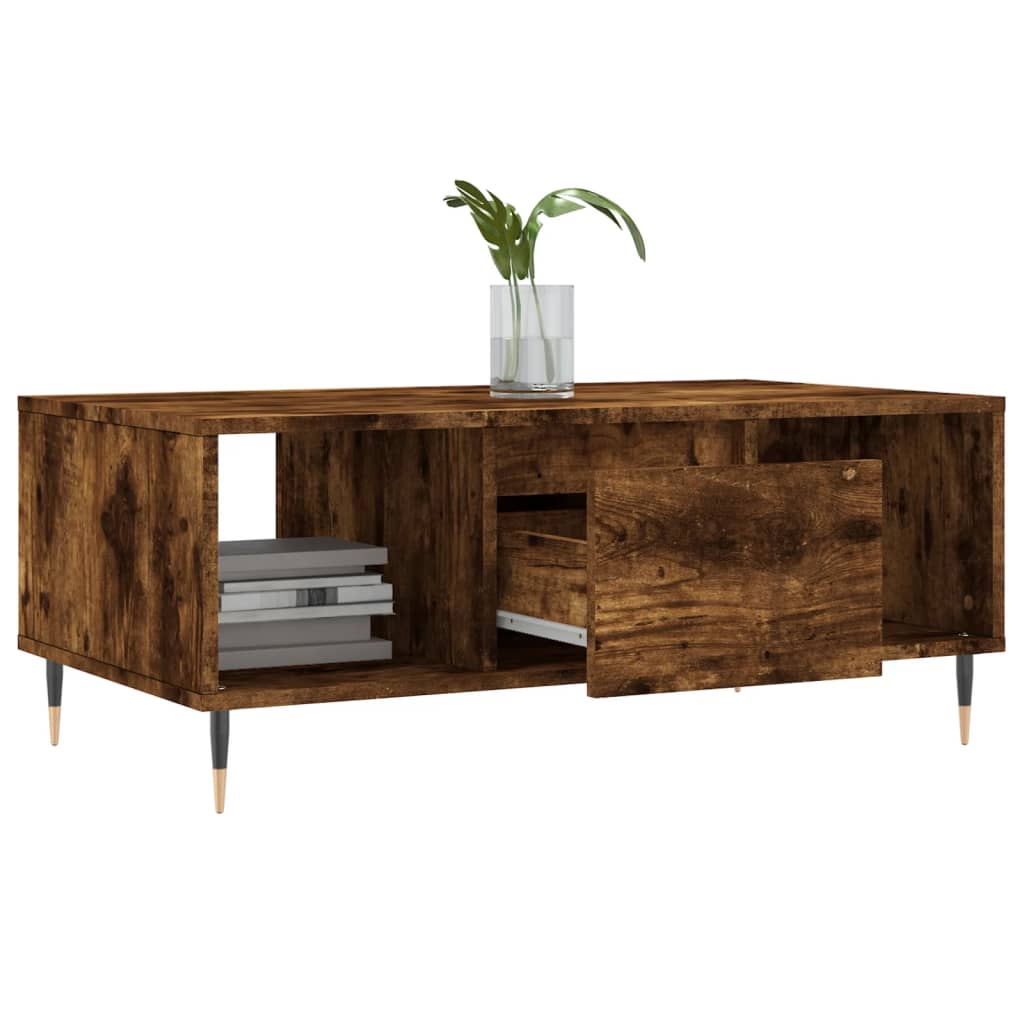 Couchtisch Räuchereiche 90x50x36,5 cm Holzwerkstoff - Pazzar.ch