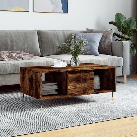 Couchtisch Räuchereiche 90x50x36,5 cm Holzwerkstoff - Pazzar.ch
