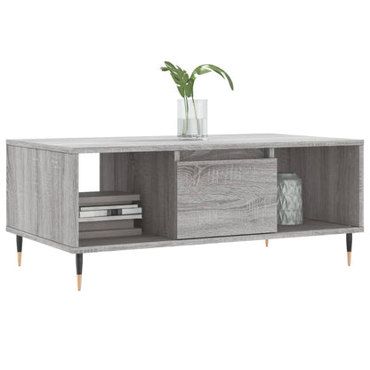 Couchtisch Grau Sonoma 90x50x36,5 cm Holzwerkstoff - Pazzar.ch