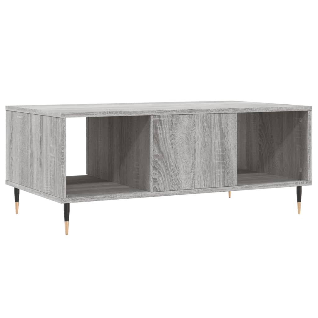 Couchtisch Grau Sonoma 90x50x36,5 cm Holzwerkstoff - Pazzar.ch