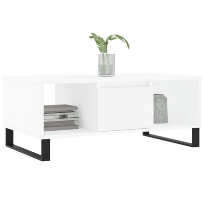 Couchtisch Weiß 90x50x36,5 cm Holzwerkstoff - Pazzar.ch