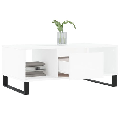 Couchtisch Weiß 90x50x36,5 cm Holzwerkstoff - Pazzar.ch
