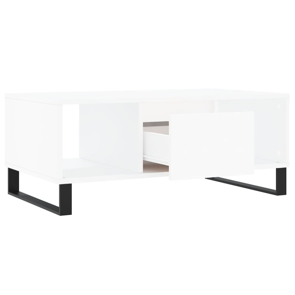 Couchtisch Weiß 90x50x36,5 cm Holzwerkstoff - Pazzar.ch