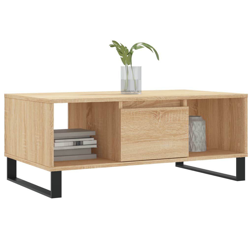Couchtisch Sonoma-Eiche 90x50x36,5 cm Holzwerkstoff - Pazzar.ch