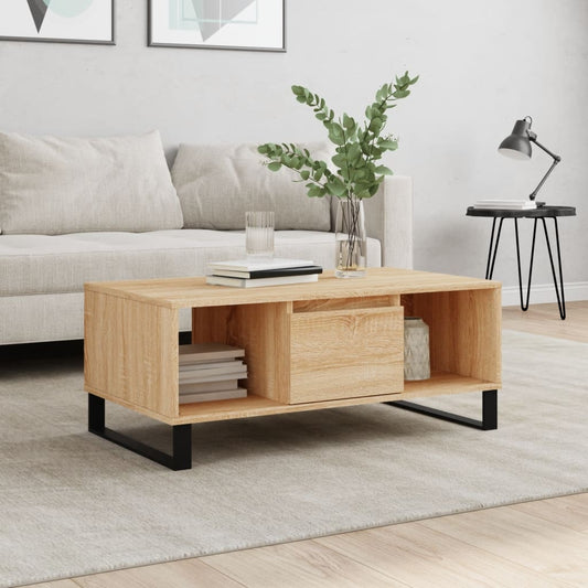 Couchtisch Sonoma-Eiche 90x50x36,5 cm Holzwerkstoff - Pazzar.ch