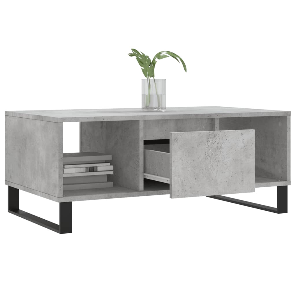 Couchtisch Betongrau 90x50x36,5 cm Holzwerkstoff - Pazzar.ch
