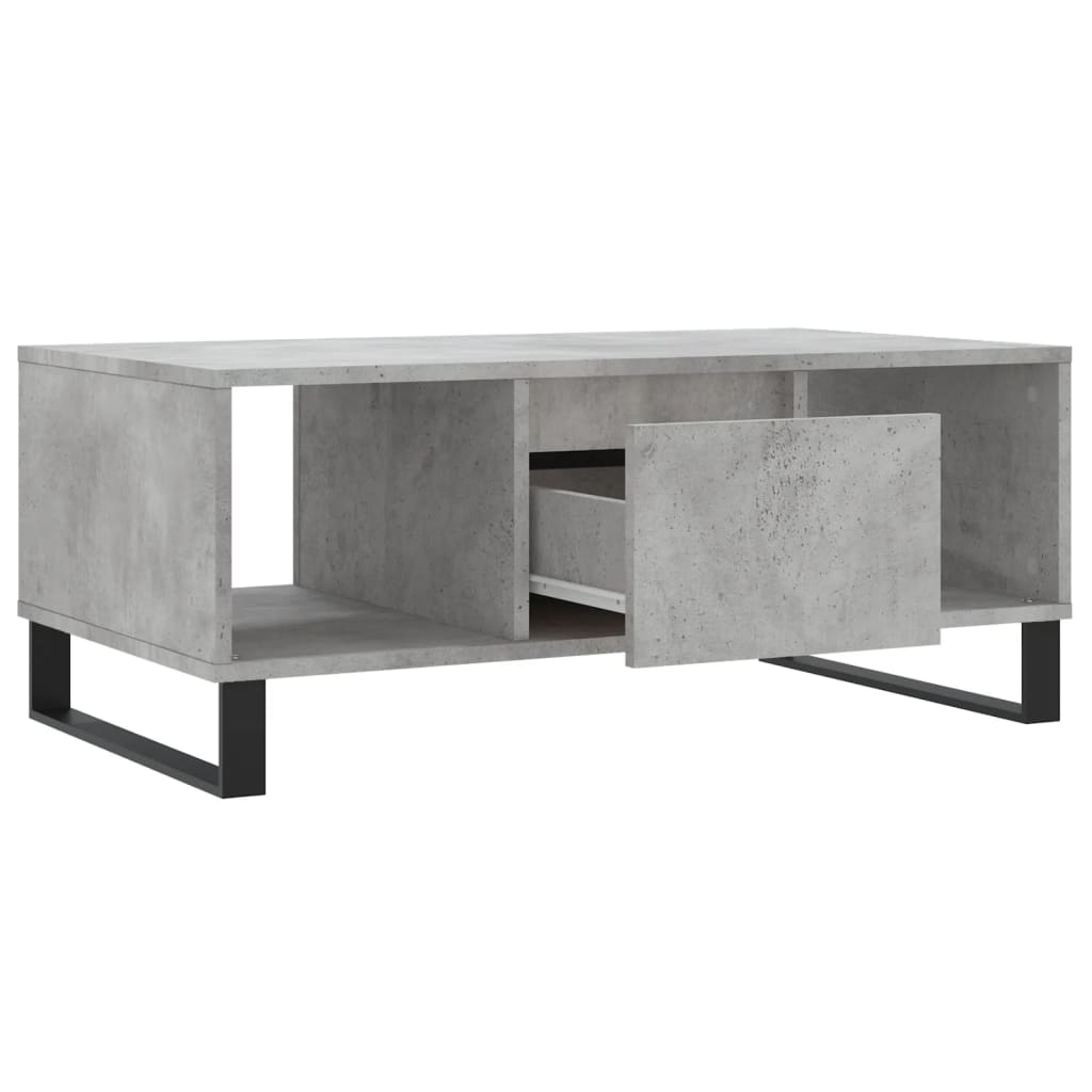 Couchtisch Betongrau 90x50x36,5 cm Holzwerkstoff - Pazzar.ch