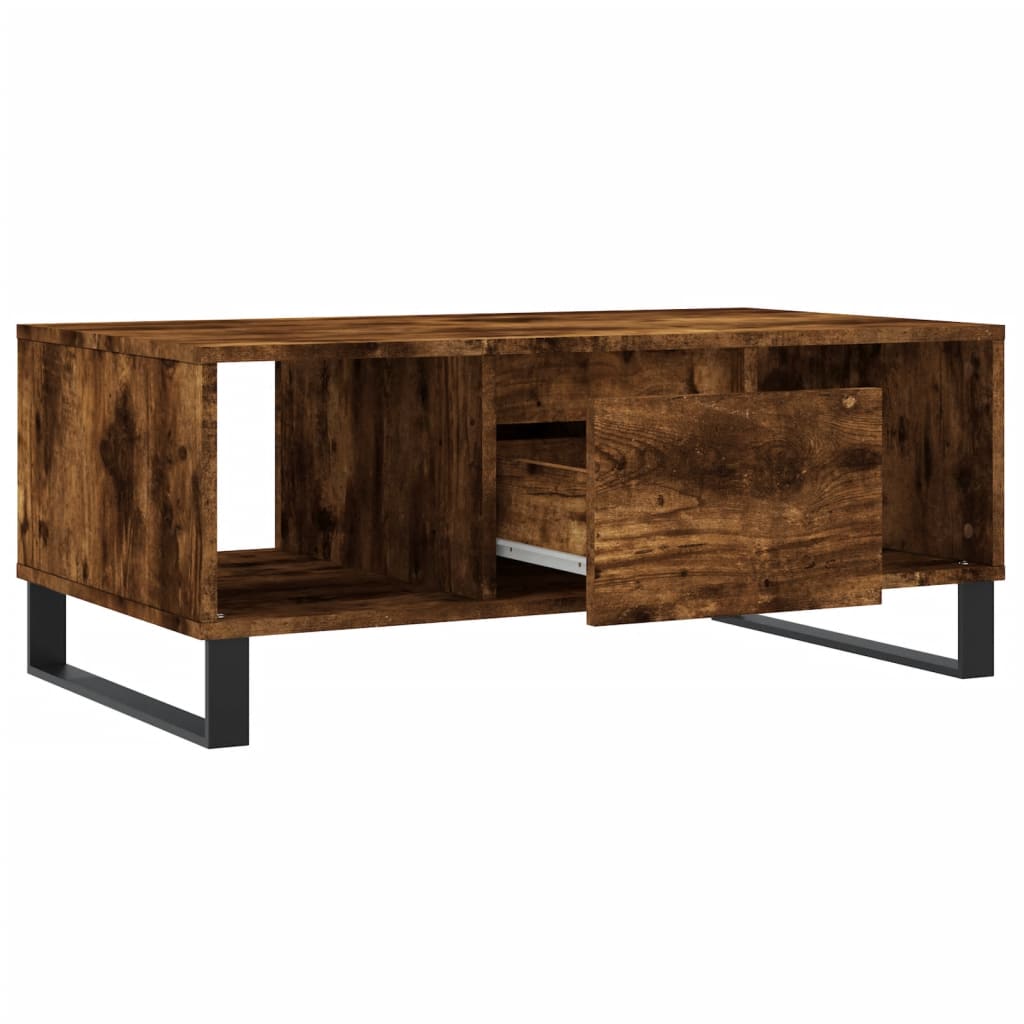 Couchtisch Räuchereiche 90x50x36,5 cm Holzwerkstoff - Pazzar.ch