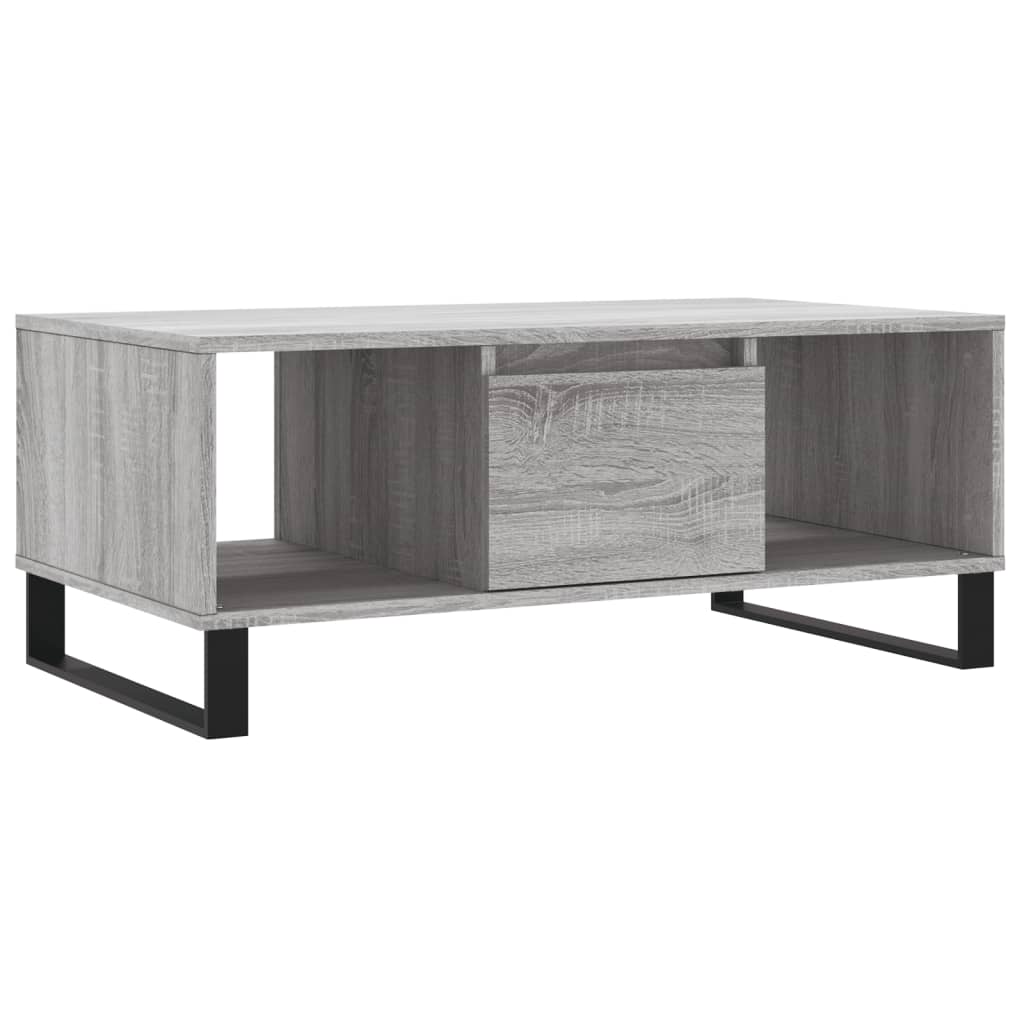 Couchtisch Grau Sonoma 90x50x36,5 cm Holzwerkstoff - Pazzar.ch