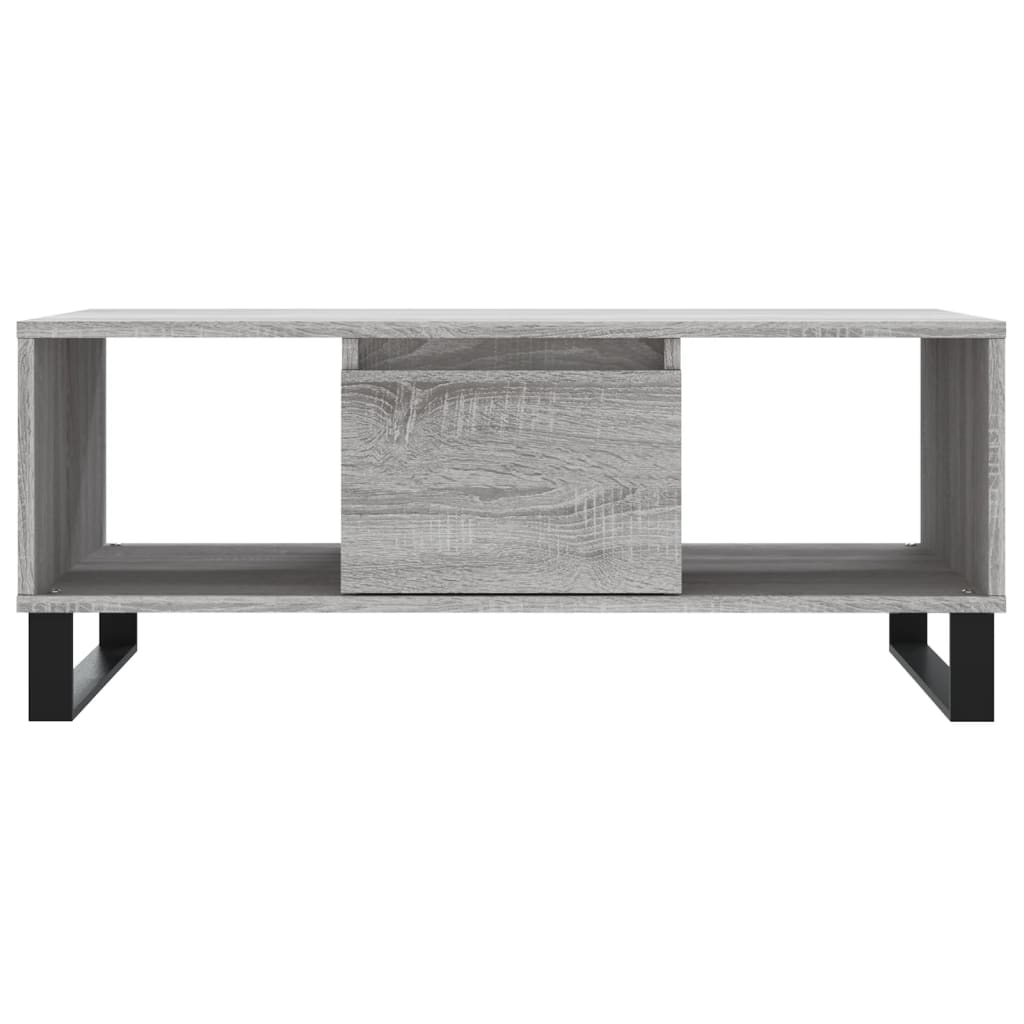 Couchtisch Grau Sonoma 90x50x36,5 cm Holzwerkstoff - Pazzar.ch