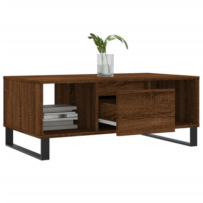 Couchtisch Braun Eichen-Optik 90x50x36,5 cm Holzwerkstoff - Pazzar.ch