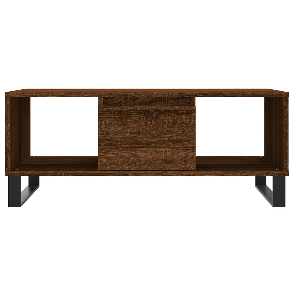 Couchtisch Braun Eichen-Optik 90x50x36,5 cm Holzwerkstoff - Pazzar.ch