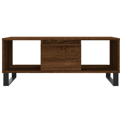 Couchtisch Braun Eichen-Optik 90x50x36,5 cm Holzwerkstoff - Pazzar.ch