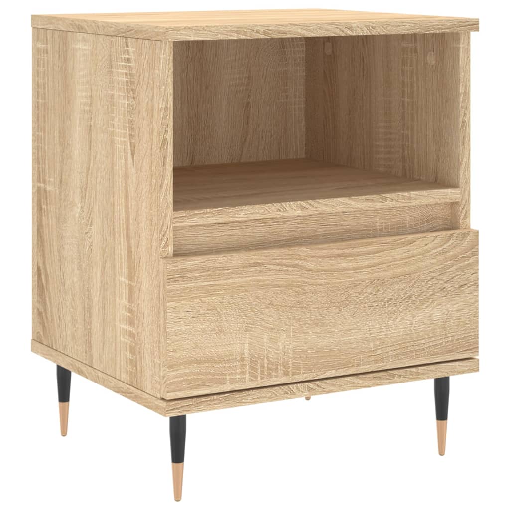Nachttische 2 Stk. Sonoma-Eiche 40x35x50 cm Holzwerkstoff - Pazzar.ch
