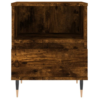 Nachttische 2 Stk. Räuchereiche 40x35x50 cm Holzwerkstoff - Pazzar.ch