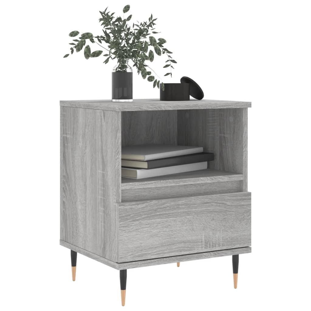 Nachttisch Grau Sonoma 40x35x50 cm Holzwerkstoff - Pazzar.ch