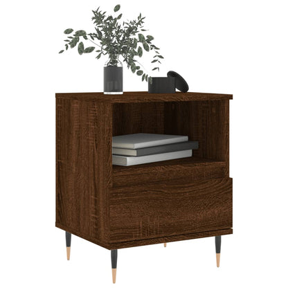 Nachttische 2 Stk. Braun Eichen-Optik 40x35x50 cm Holzwerkstoff - Pazzar.ch