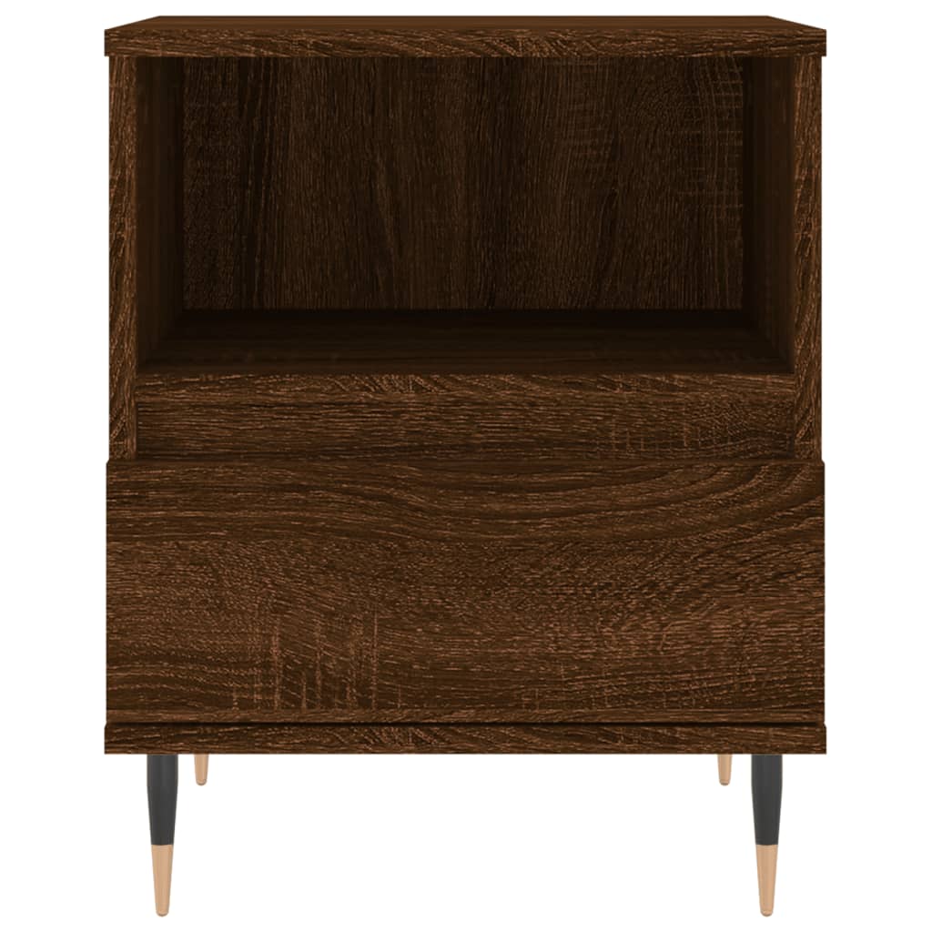 Nachttische 2 Stk. Braun Eichen-Optik 40x35x50 cm Holzwerkstoff - Pazzar.ch