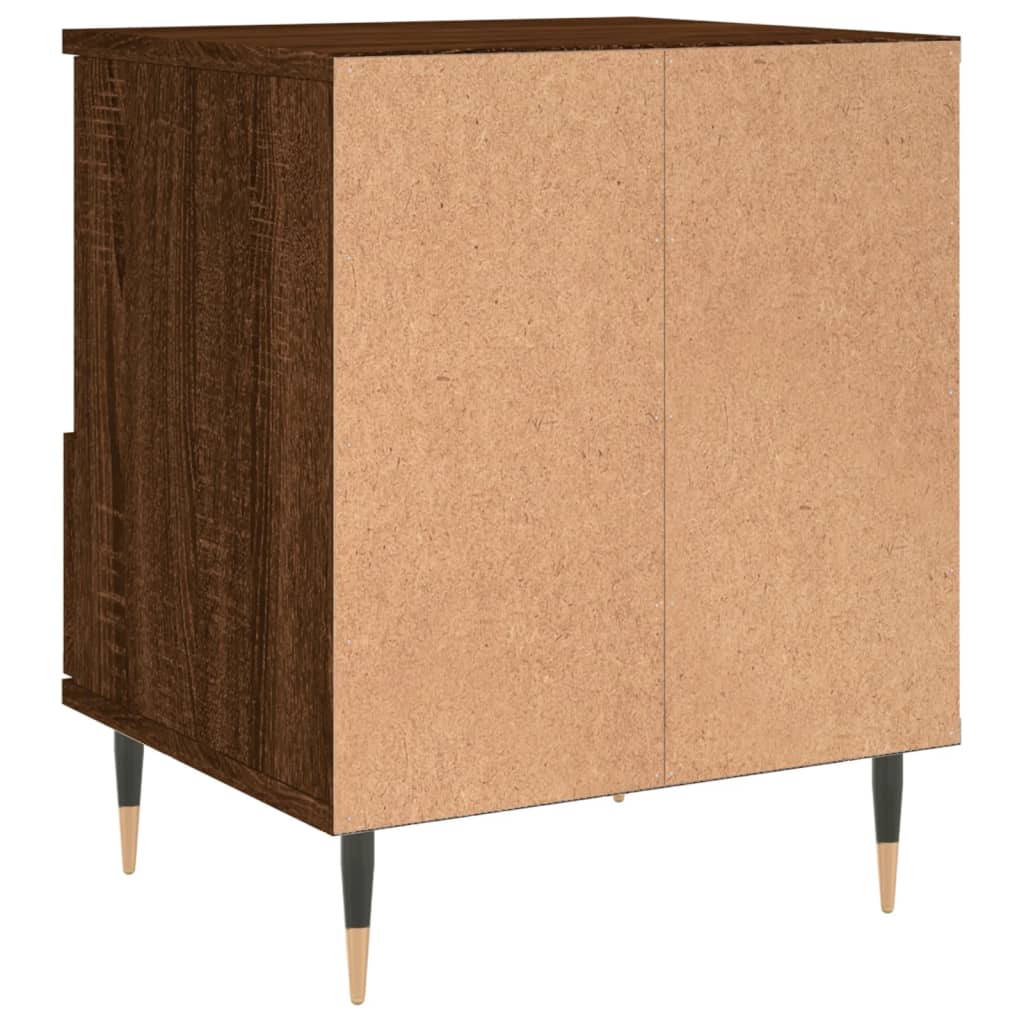 Nachttische 2 Stk. Braun Eichen-Optik 40x35x50 cm Holzwerkstoff - Pazzar.ch