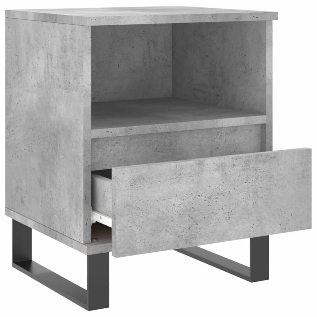 Nachttische 2 Stk. Betongrau 40x35x50 cm Holzwerkstoff - Pazzar.ch