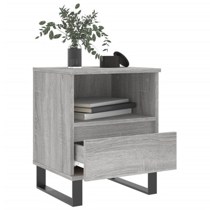 Nachttische 2 Stk. Grau Sonoma 40x35x50 cm Holzwerkstoff - Pazzar.ch