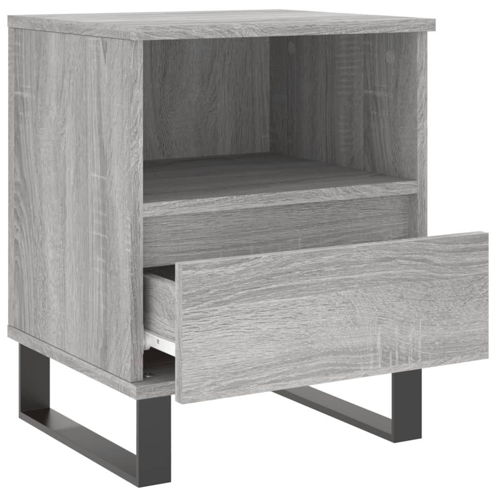 Nachttische 2 Stk. Grau Sonoma 40x35x50 cm Holzwerkstoff - Pazzar.ch
