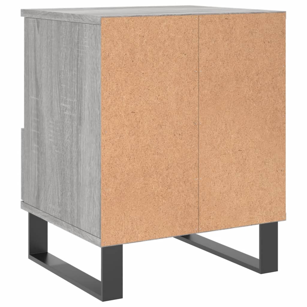Nachttische 2 Stk. Grau Sonoma 40x35x50 cm Holzwerkstoff - Pazzar.ch