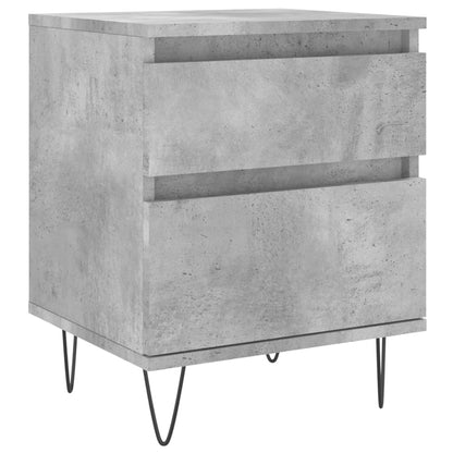 Nachttische 2 Stk. Betongrau 40x35x50 cm Holzwerkstoff - Pazzar.ch