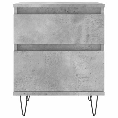 Nachttische 2 Stk. Betongrau 40x35x50 cm Holzwerkstoff - Pazzar.ch