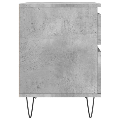 Nachttische 2 Stk. Betongrau 40x35x50 cm Holzwerkstoff - Pazzar.ch
