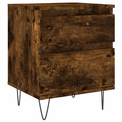 Nachttische 2 Stk. Räuchereiche 40x35x50 cm Holzwerkstoff - Pazzar.ch