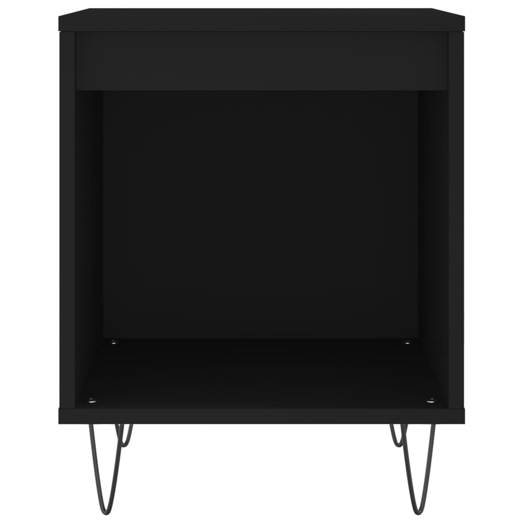 Nachttische 2 Stk. Schwarz 40x35x50 cm Holzwerkstoff - Pazzar.ch