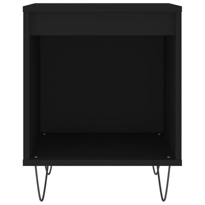 Nachttische 2 Stk. Schwarz 40x35x50 cm Holzwerkstoff - Pazzar.ch