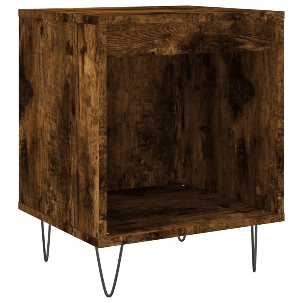 Nachttische 2 Stk. Räuchereiche 40x35x50 cm Holzwerkstoff - Pazzar.ch