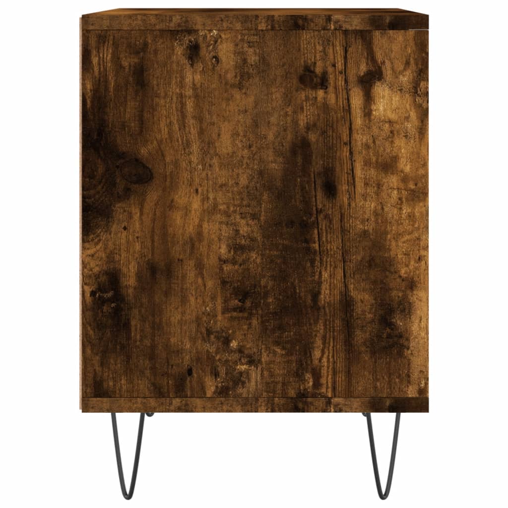 Nachttische 2 Stk. Räuchereiche 40x35x50 cm Holzwerkstoff - Pazzar.ch
