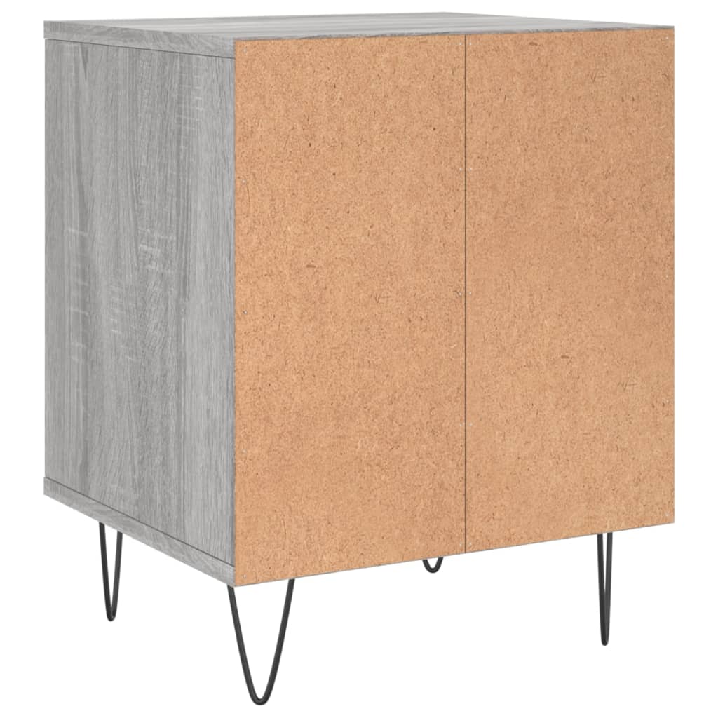 Nachttisch Grau Sonoma 40x35x50 cm Holzwerkstoff - Pazzar.ch