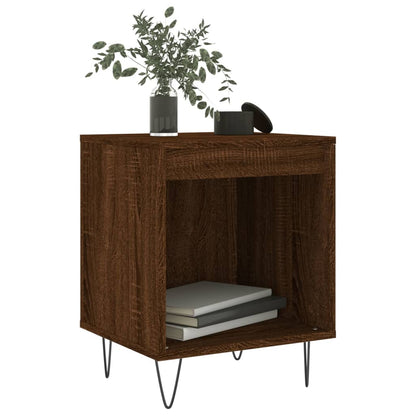Nachttisch Braun Eichen-Optik 40x35x50 cm Holzwerkstoff - Pazzar.ch