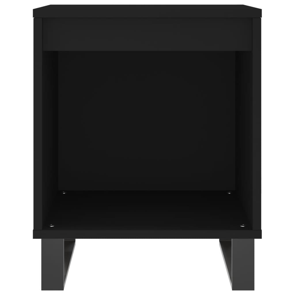 Nachttische 2 Stk. Schwarz 40x35x50 cm Holzwerkstoff - Pazzar.ch