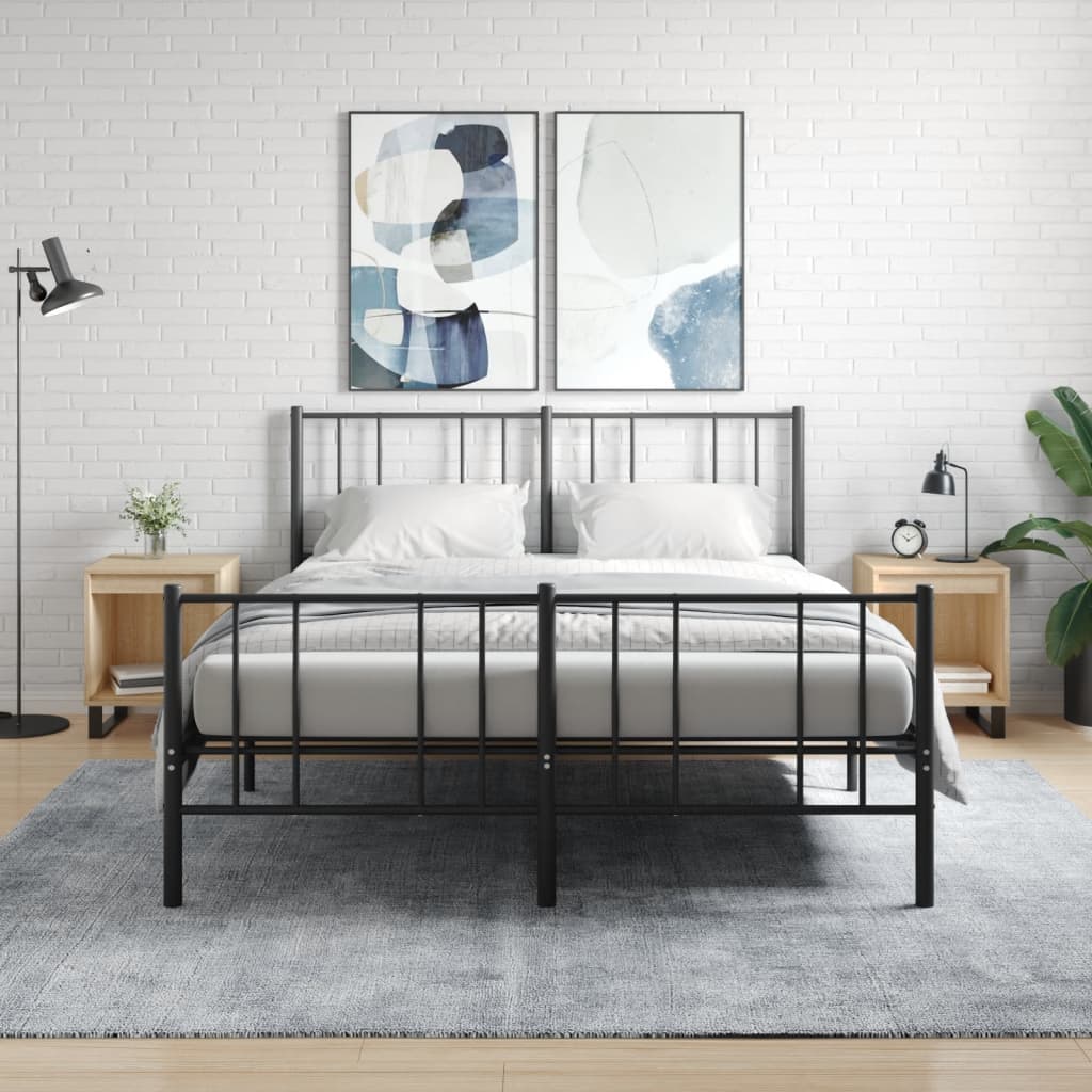 Nachttische 2 Stk. Sonoma-Eiche 40x35x50 cm Holzwerkstoff - Pazzar.ch