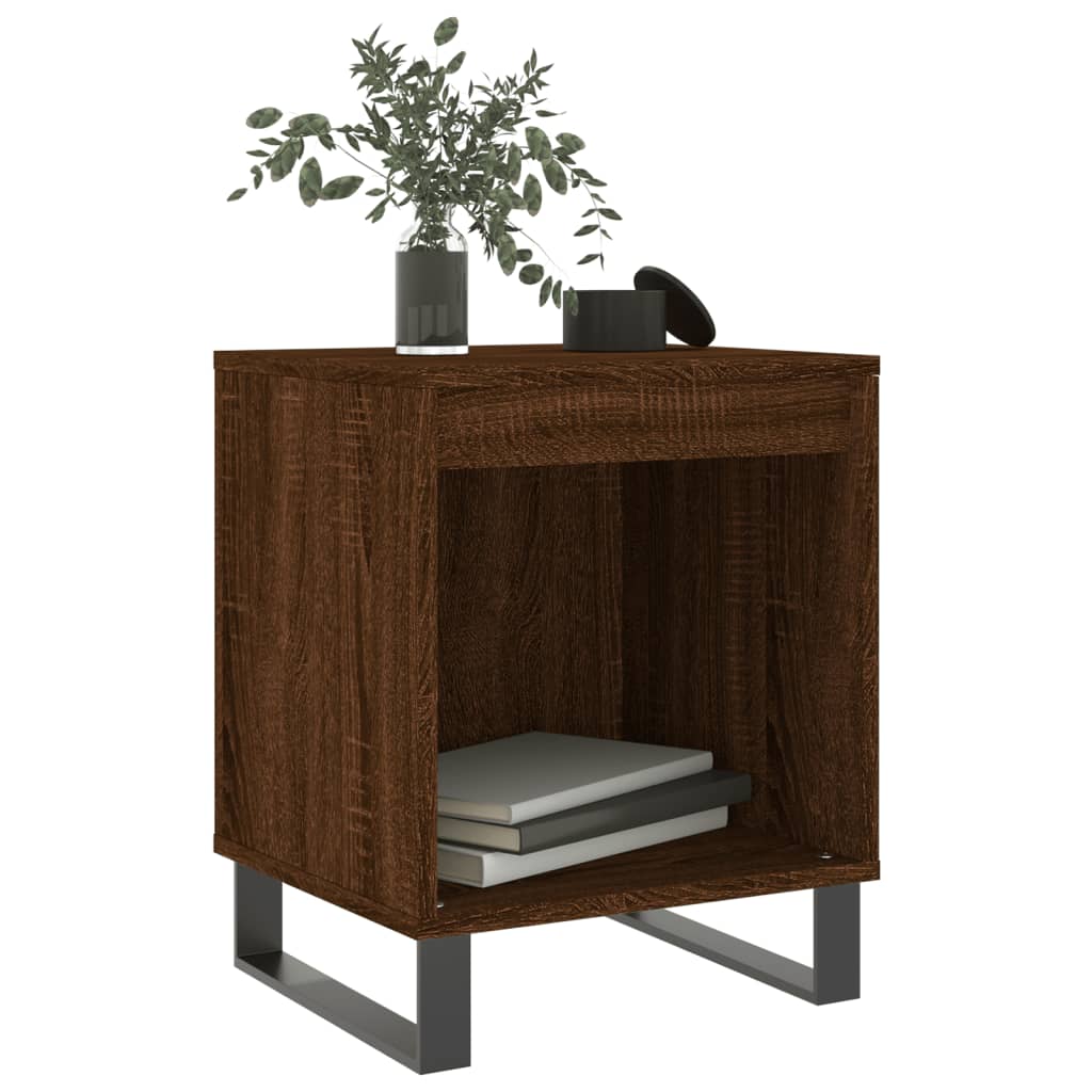Nachttische 2 Stk. Braun Eichen-Optik 40x35x50 cm Holzwerkstoff - Pazzar.ch