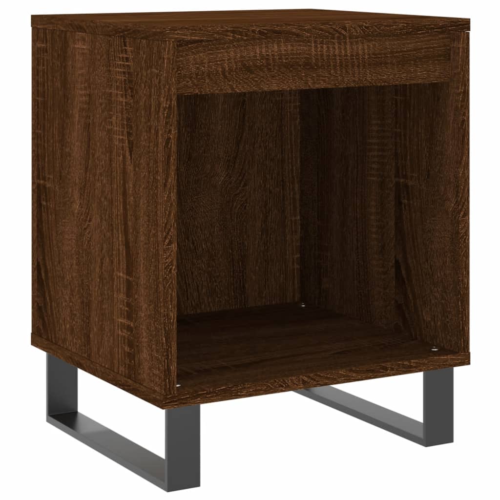 Nachttische 2 Stk. Braun Eichen-Optik 40x35x50 cm Holzwerkstoff - Pazzar.ch